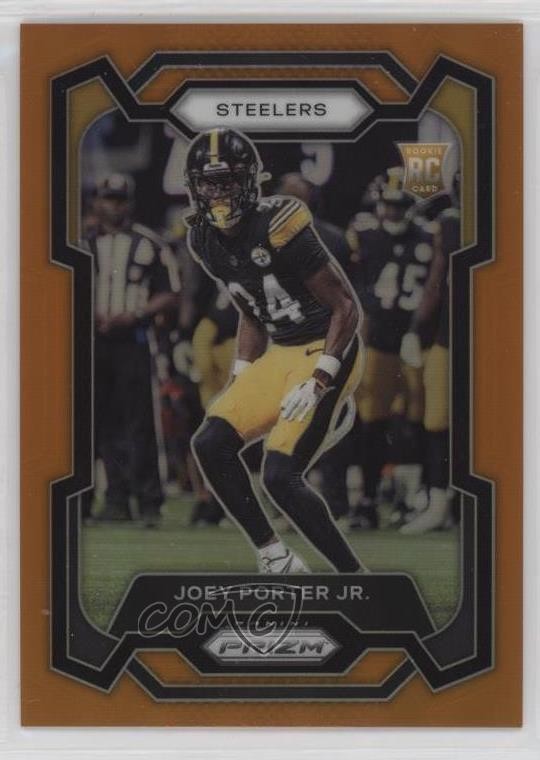 2023 Panini Prizm Rookies Orange 174/249 Joey Porter Jr #386 Rookie RC 14cm