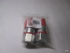 1/2" Body x 3/4 NPT Flat Face Hydraulic Quick Connect Coupler Coupling Set