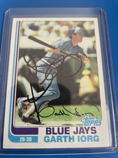 Garth Iorg 1982 Topps Baseball On Card Autograph Toronto Blue Jays