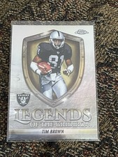 2025 Topps Chrome - Legends Of The Gridiron Tim Brown LOG-22 Refractor