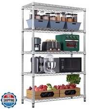 M MZG 1750 LBS Storage Shelves 5-Tier Utility Shelving Unit Steel