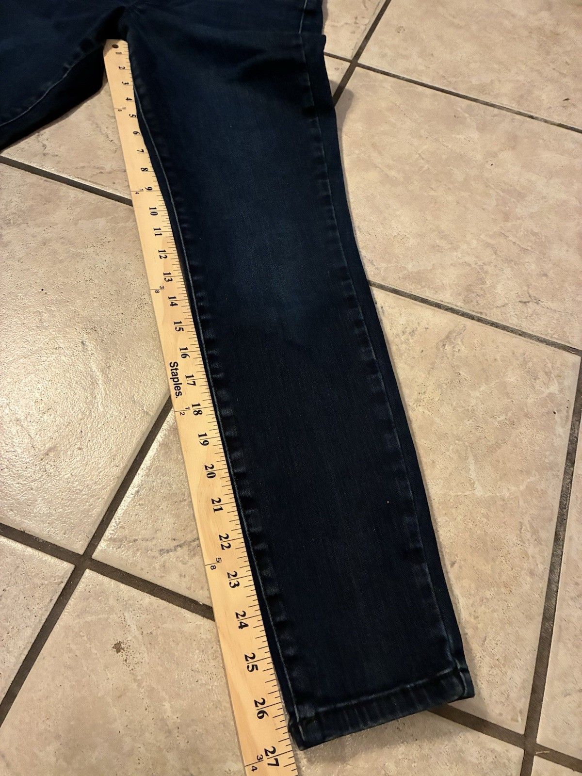 Universal Thread Skinny Stretch Pull On Dark Blue… - image 5