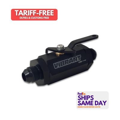 Vibrant 16752, One Black Aluminum Shut Off Valve -12An Performance Racing Parts - Picture 1 of 10