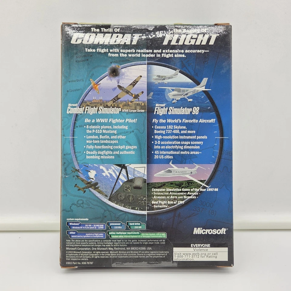 Microsoft Classic Flight Collection Combat Flight Simulator & FS98 NEW Sealed - Image 2 of 4
