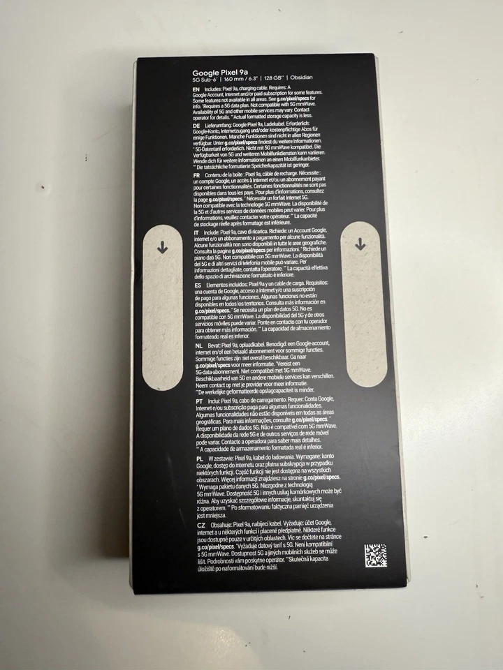 Sealed Google Pixel 9a 128GB Unlocked Obsidian Brand New - Image 2 of 2