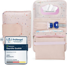 ® Borsa per Pannolini Con Fasciatoio per Il Cambio in Viaggio, Beauty Case Panno