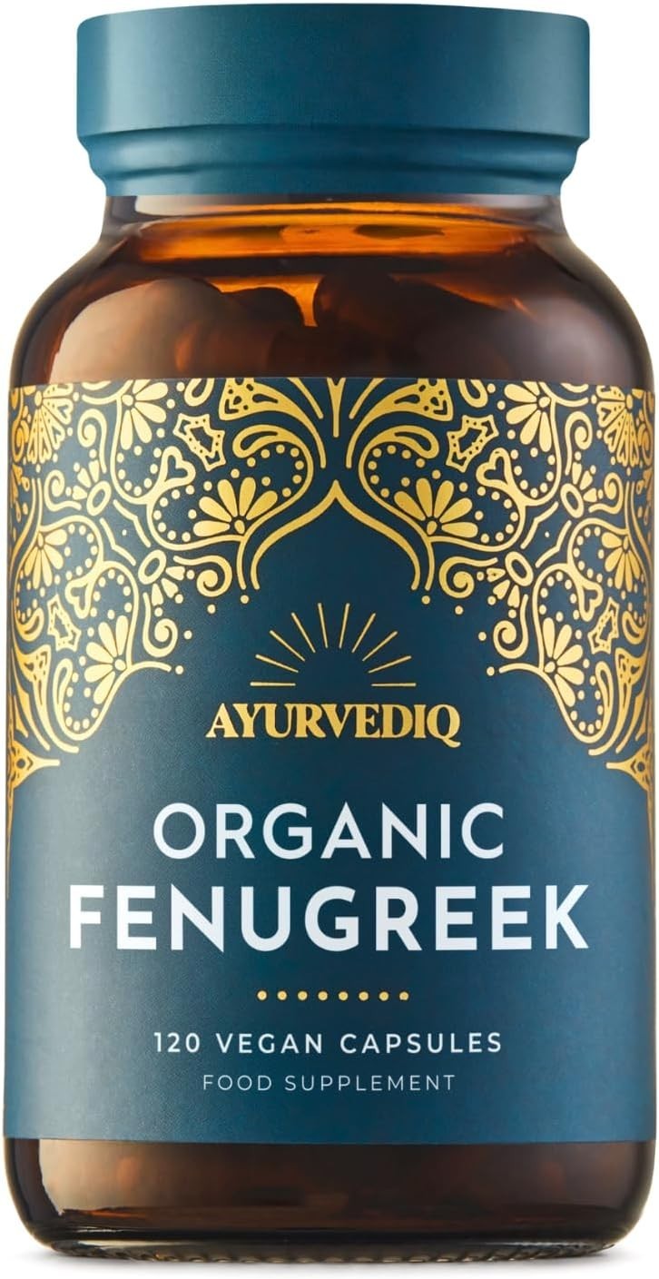 Ayurvediq Organic Fanugreek 120 Vegan Capsules - Image 2