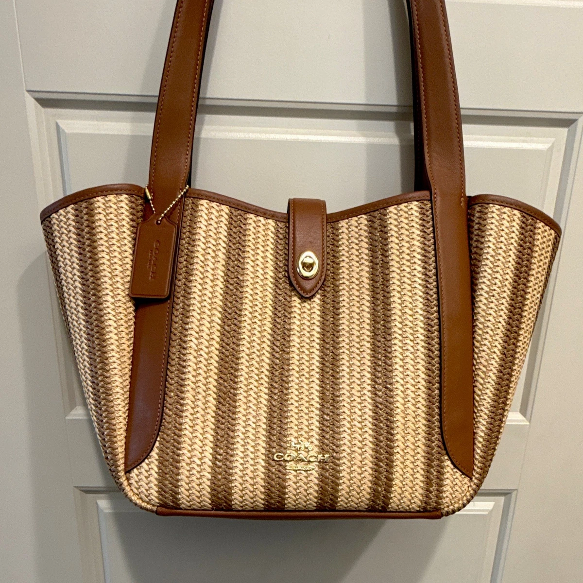 Coach Turn Lock Bags & Women's Straw Exterior for sale | eBay