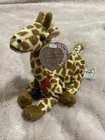 Vintage Coca Cola Giraffe Plush 1998 Brown 6" With Bottle And Tag
