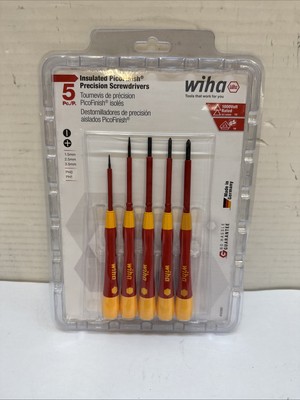 Wiha Insulated Picofinish Slotted Set 5 Piece