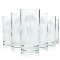 6X Afri Cola Glas Longdrink 0,2L Rastal Becher Gastro Retro Kola Gravur GläSer
