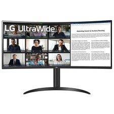 LG 34" Curved UltraWide WQHD PC Monitor HDR 10 100Hz with USB Type-C 34WR55QK-B