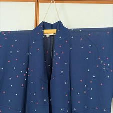 Silk Kimono Summer Small Pattern Lightweight Used Authentic Vintage Ready