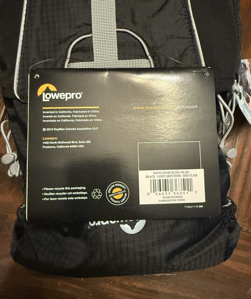 NEW Lowepro Photo Sport Sling 100 AW Camera Bag Black NWT  - Image 3 of 4