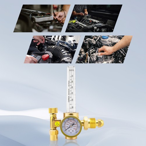 Regolatore CO2 Argon Metallo Regolatore Gas Saldatura MIG e TIG Regolatore Saldatura US - Foto 3 di 14