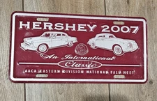 2007 Hershey AACA Eastern Division Fall Meet Souvenir Collector license plate
