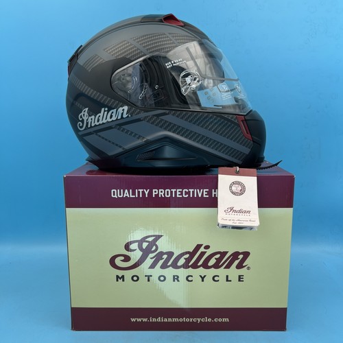New - Indian Motorcycle Sport Full Face Helmet Matte Black - Size Large
