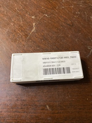 Qty.2 Seco Carbide Insert MM10-10007-C120-M03 T60M (B46)
