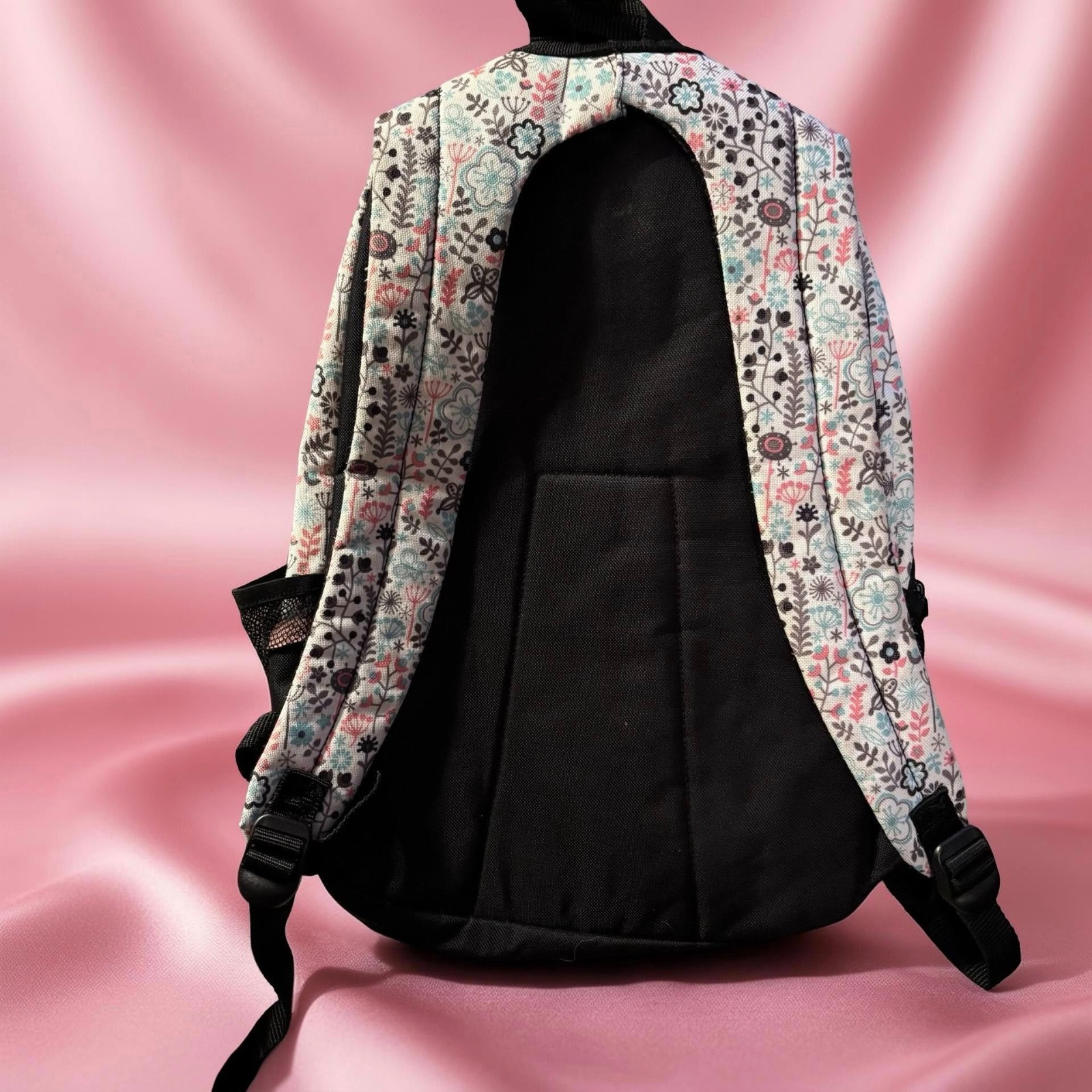 Floral Pattern Backpack With Multi-Compartment De… - image 2