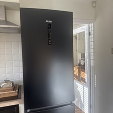 Haier HTR3619ENPB 348L Fridge Freezer Refrigerator - Black