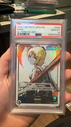 One Piece CCG Nami Alternate Art OP03-040 PSA 10 Gem Mint