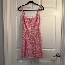 Old Navy Floral Cami Mini Dress Pink Large Boho Summer Casual Sun Dress