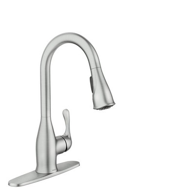 Moen 87966SRS Kaden Spot Resist Faucet w/ Reflex & Power Clean Spray