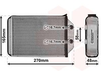 Van Wezel WäRmetauscher, Innenraumheizung FüR Audi