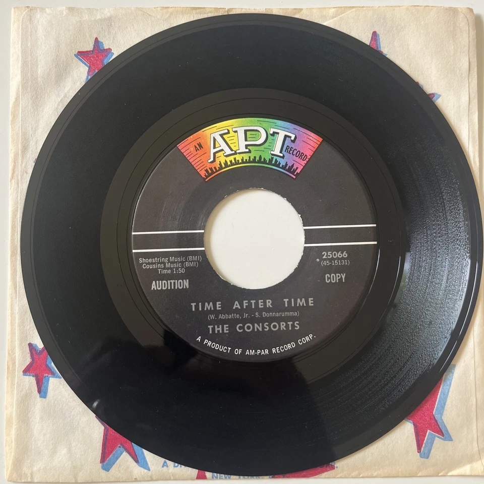 PROMO 45: The Consorts – Time After Time / Please Be Mine, APT Records 1962 - Image 3 of 4