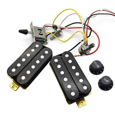 Pickup Humbucker Wiring Harness Volume Tone 3-Way Switch for ST Electric Guitar