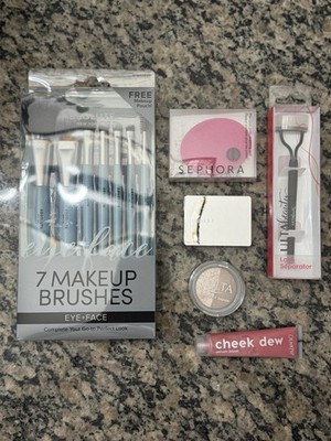 New Makeup Lot 7 Brushes ColourPop Sephora Ulta Beauty Clinique Set