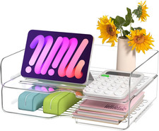 Acrylic Letter Tray in Premium Quality, Transparent Storage Bins Stackable,Stack