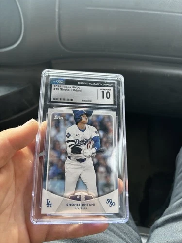 2024 Topps 50/50 CGC 10 Card Shohei Ohtani #15 Los Angeles Dodgers HR #8