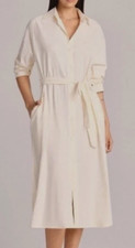 VitaminA Long Maxi Button Up Belted Dress Coverup 100% Cotton,Women’s 2X *548-14