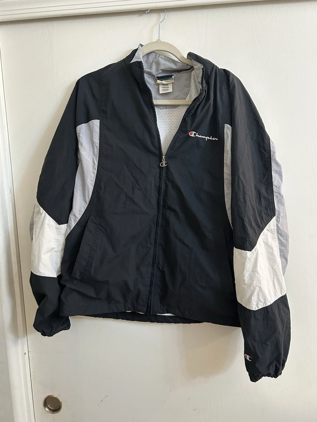 Champion Vintage Windbreaker Jacket Size Large