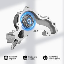 GMB Engine Water Pump For 1987-1990 Jeep Wrangler 2.5L & 4.2L – Direct Fit, No Core Charge, 1-Year Warranty