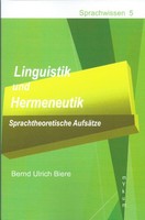 Linguistik Und Hermeneutik Bernd Ulrich Biere