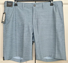 NWT Roundtree Yorke Performance size 40 blue straight fit golf Shorts Men's