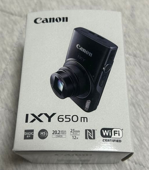 【1day ship 】New Canon PowerShot IXY 650 m Compact Digital Camera Black f/Japan