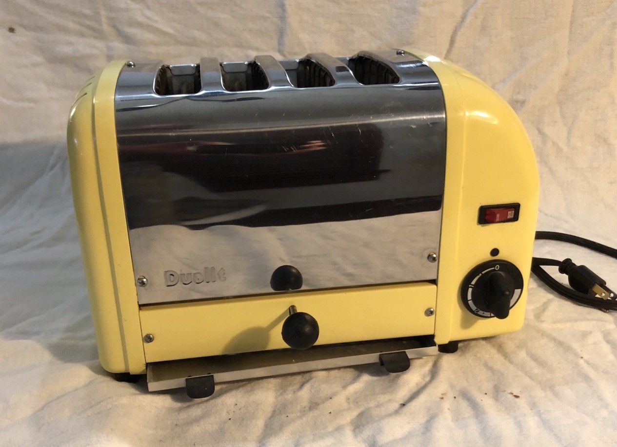 Dualit 4 Slice Toaster 120v 1800w Made In England Rare Yellow Chrome 