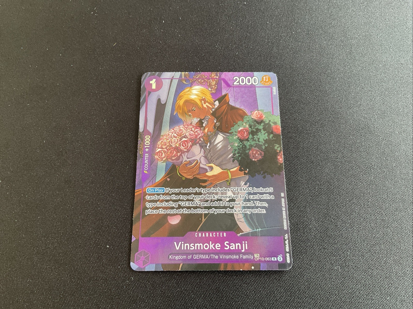 2025 One Piece Legacy of the Master Vinsmoke Sanji Treasure Rare #OP10-063 E
