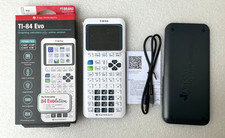 Texas Instruments TI-84 Evo White Graphing Calculator New Open Box