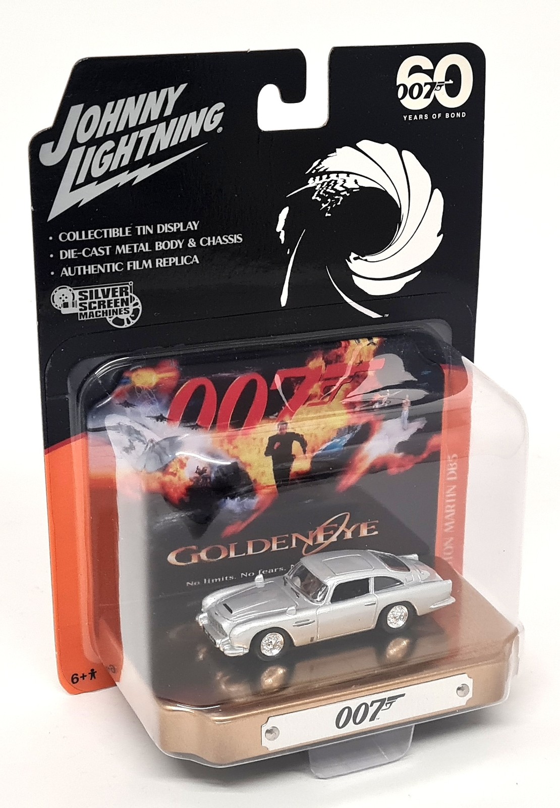 Johnny Lightning 1/64 Aston Martin DB5 Goldeneye James Bond 007 Diorama