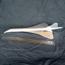 Vtg Concord Aluminum Desk model / hood orname...