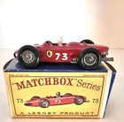 MATCHBOX LESNEY FERRARI RACE CAR-No.73 A- VERY GOOD CAR W/BOX - MUST SEE FERRARI