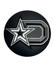 Dropstars Matte Black/Chrome Snap In Center Cap (Middle Portion Only) 6056K84-DS