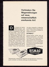 3w3097/ Alte Reklame von 1960 - Verhindern Sie Magenst&ouml;rungen - BISMAG Pastillen