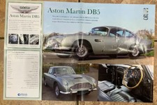 AASTON MARTIN DB5 "POSTER" 60cm x 40cm Atlas  BOND VINTAGE CAR MINT