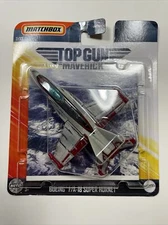 Matchbox Top Gun Boeing F/A-18 Super Hornet HHT34 Toy Model Airplane Battle Wear
