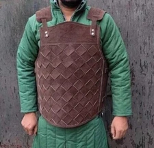 Halloween Genuine Leather Weaven medieval armor Larp cosplay costume Armor